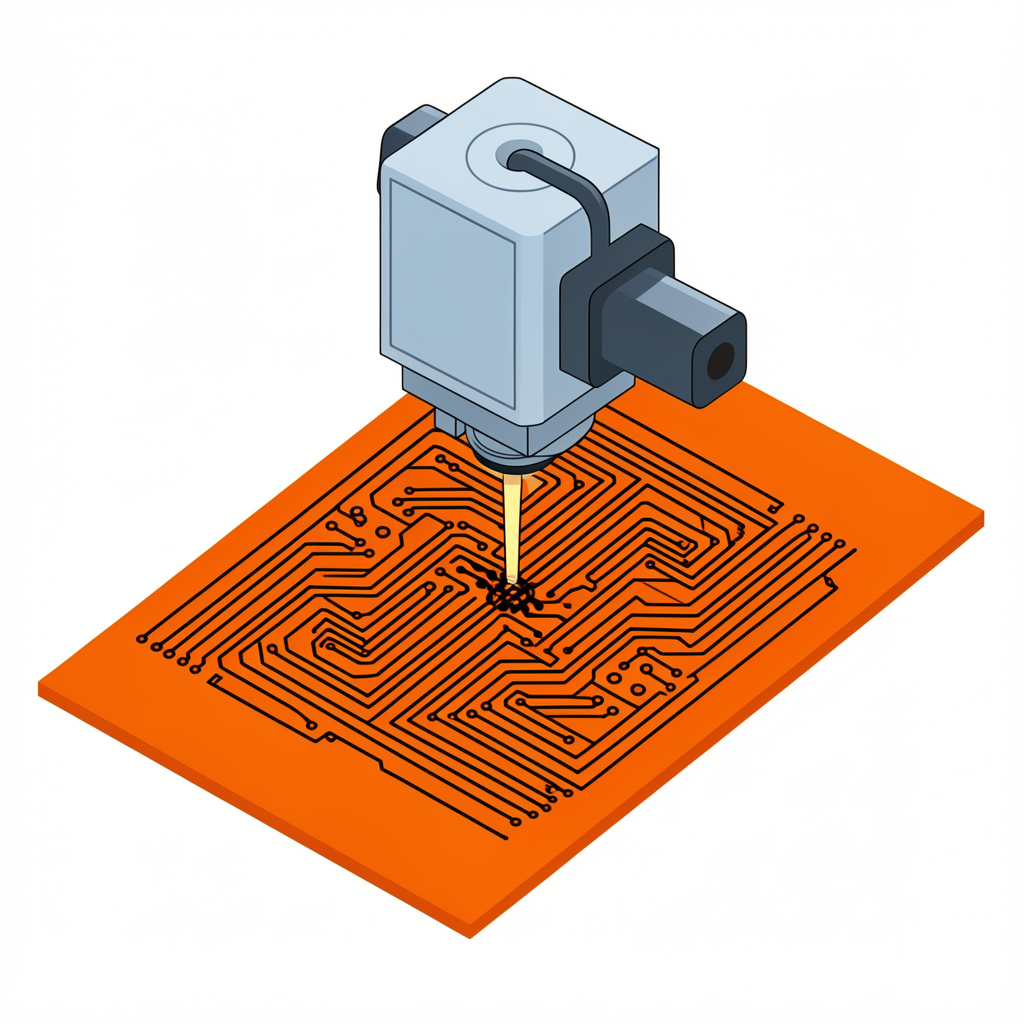 Easy fabrication of circuit using Laser Induced Graphene